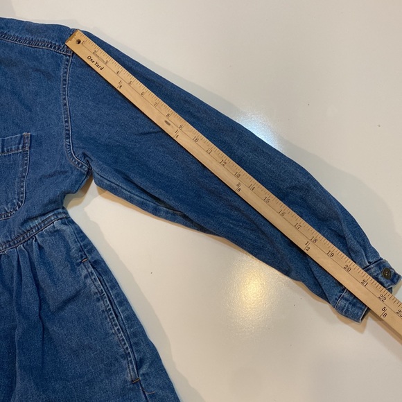 Cottage chic long sleeve denim dress - Picture 12 of 12